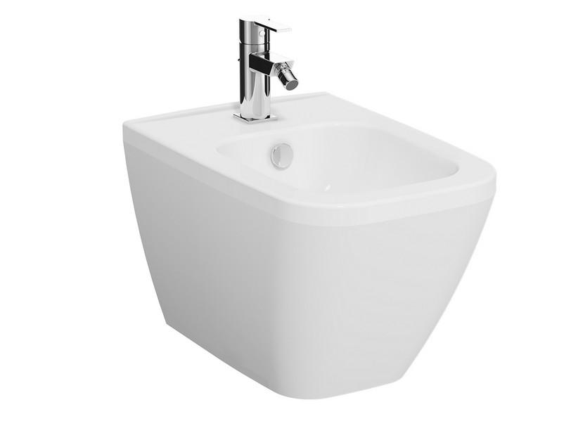Bidet suspendu Integra Square 54 cm blanc | IperCeramica