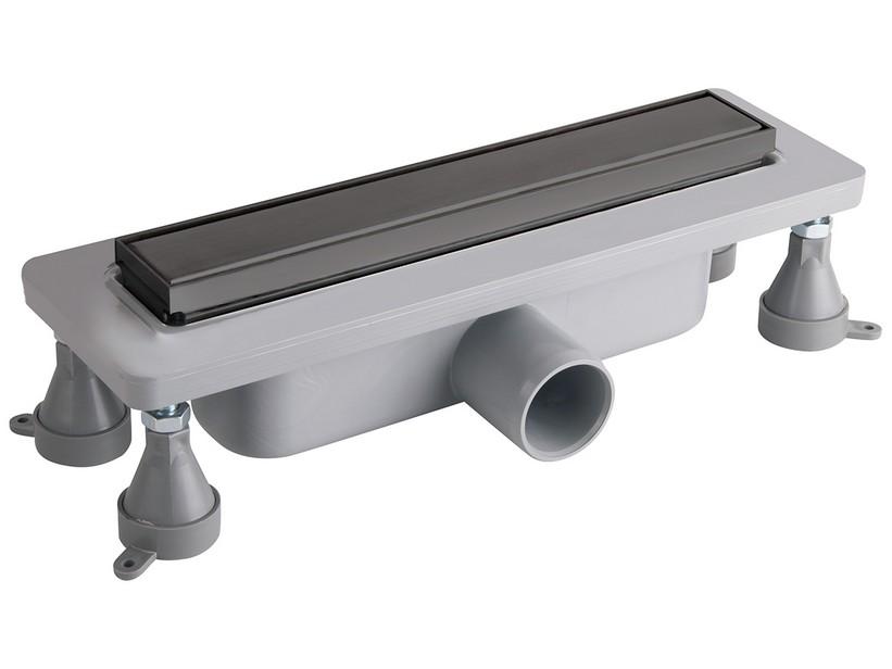Caniveau de douche Raso ABS/Inox 300 mm noir mat | IperCeramica