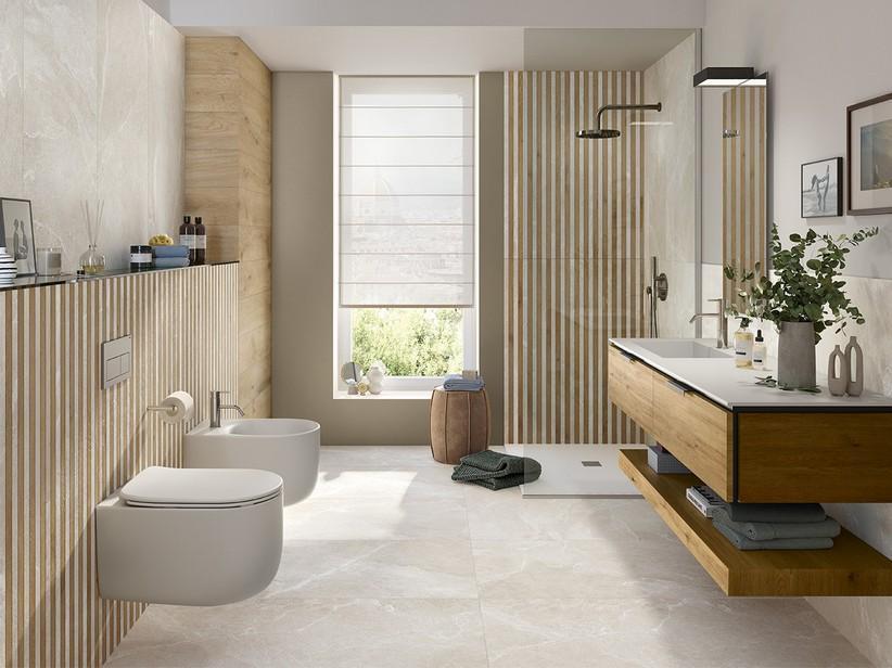 Carrelage Cardiff White 60x120 grès cérame effet ardoise blanche | IperCeramica