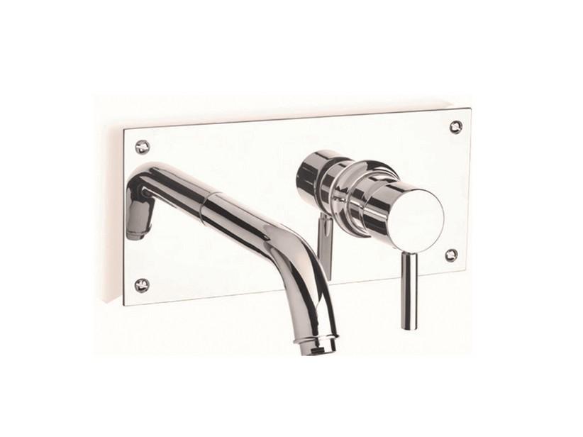 Mitigeur mural monocommande lavabo Carola avec bouche inspectable chrome | IperCeramica