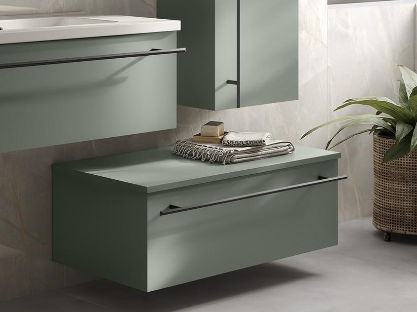 Commode suspendue LUMI L60xP46,5 cm vert mat | IperCeramica