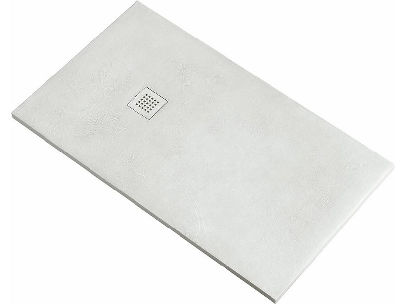 Receveur de douche Cemento 90X70 H3 résine blanc | IperCeramica