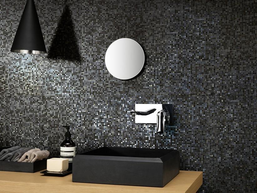 Mosaïque verre Chester Black 31,8x31,8 cm noir | IperCeramica