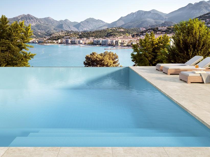 Mosaïque en verre A03 bleu ciel | IperCeramica