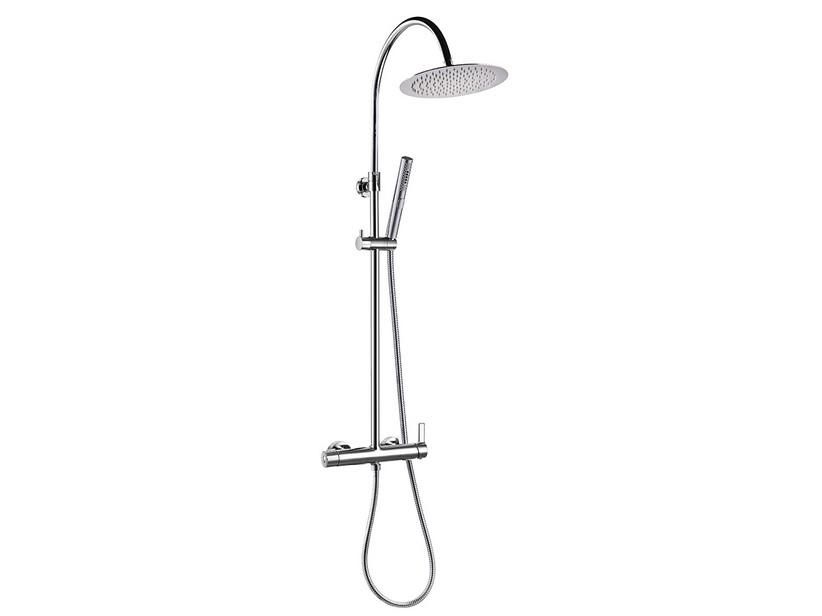 Colonne de douche Giselle avec pomme haute de douche ronde chrome | IperCeramica