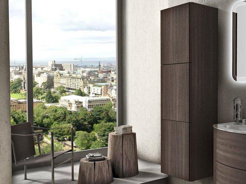 Colonne de salle de bains Modo 3 portes 45x170 chêne foncé soft | IperCeramica