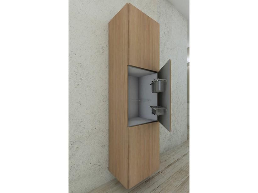 Colonne de salle de bains Modo 3 portes 45x170 chêne tabac | IperCeramica