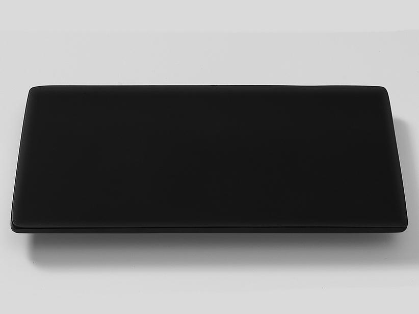 Cache-bonde de lavabo HIDE en résine noir mat | IperCeramica