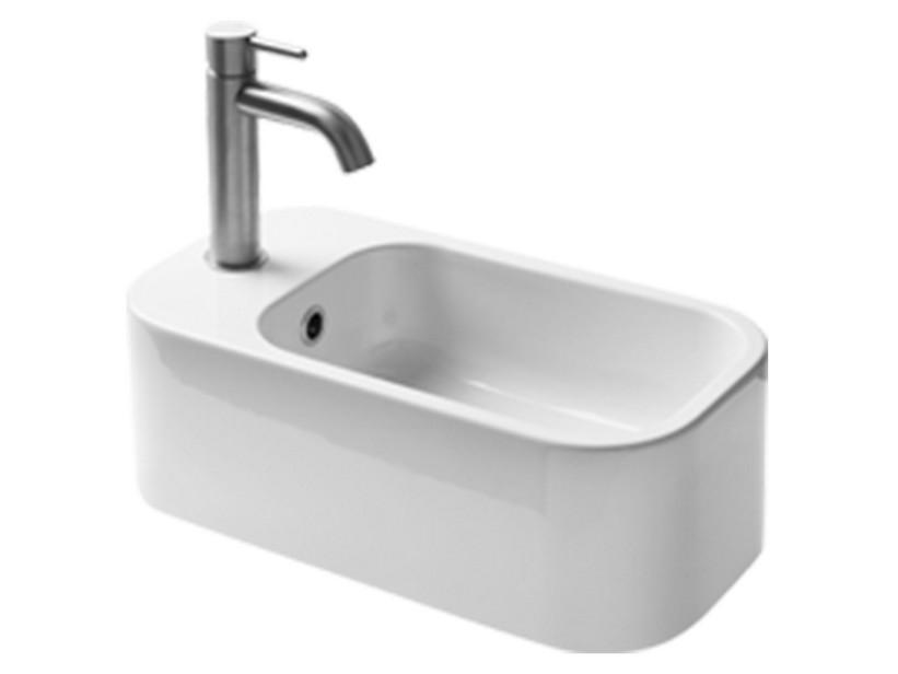 Lavabo lave-mains suspendu gche. Cosa 48x25 en céramique blanc brillant | IperCeramica