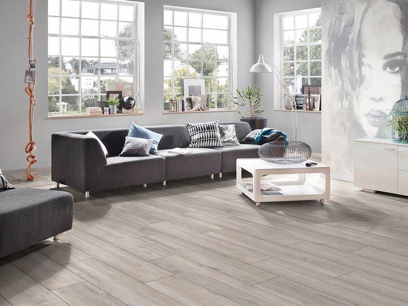 Sol stratifié Denver Grey bois gris AC4 | IperCeramica