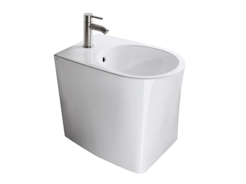 Bidet à poser Dp adossé au mur blanc brillant | IperCeramica