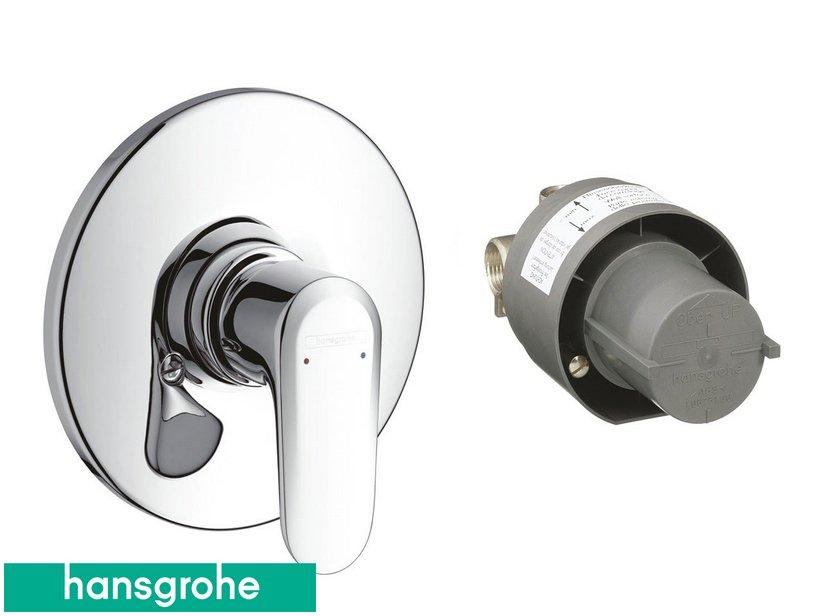 Mitigeur monocommande de douche à encastrer Hansgrohe® Ecos chrome | IperCeramica