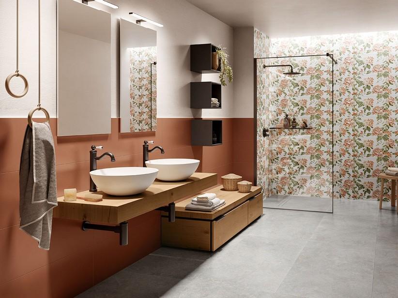 Carrelage mural Fall Terracotta 30x90 terre cuite mat | IperCeramica