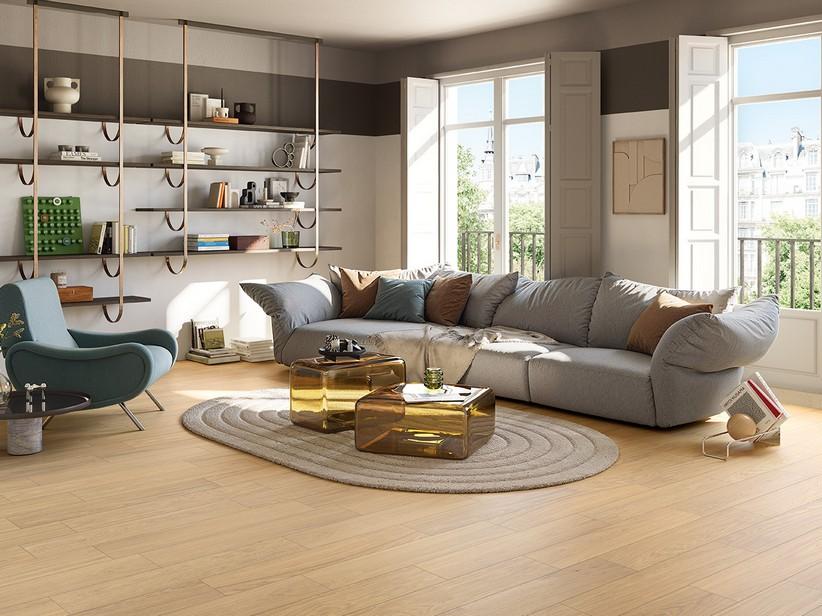 Carrelage Finewood Honey 20x120 grès cérame effet chêne miel | IperCeramica