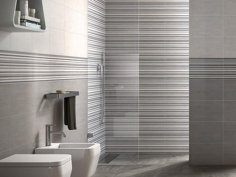Carrelage Forest Woodstick gris 25x40 décoré 3D | IperCeramica