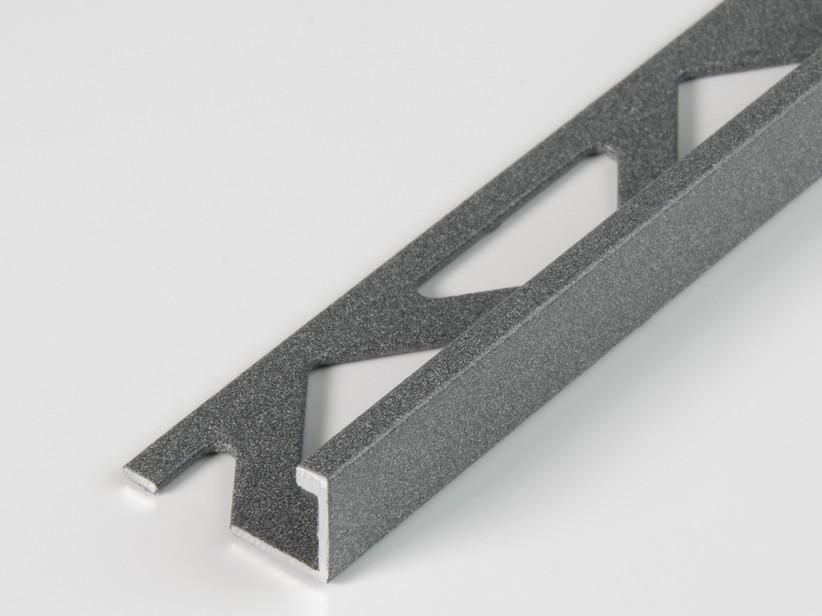 Profilé d’angle Global Floor aluminium Concrete gris foncé épaisseur 10 mm longueur 2,7 m | IperCeramica