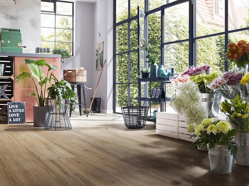 Sol stratifié résistant à l’eau Grand Selection Sedrun Oak effet chêne AC5 | IperCeramica