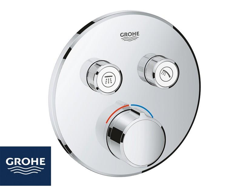 Mitigeur de douche encastré Grohe Smartcontrol monocommande avec inverseur 2 voies chrome | IperCeramica