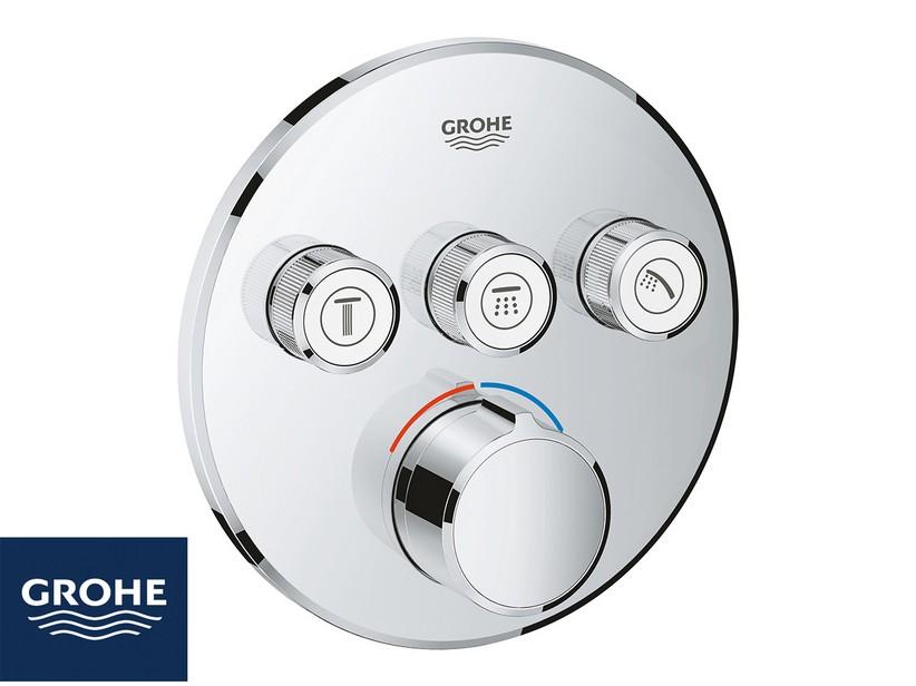 Mitigeur de douche encastré Grohe Smartcontrol monocommande avec inverseur 3 voies chrome | IperCeramica