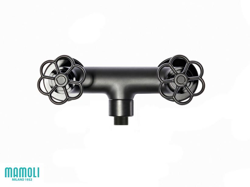 Mélangeur mural douche Hipster noir mat | IperCeramica