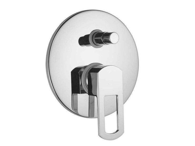 Mitigeur monocommande de douche à encastrer avec inverseur 2 voies Infinity chrome | IperCeramica