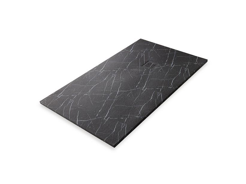 Receveur de douche Kaspa 100x70 effet marbre noir | IperCeramica