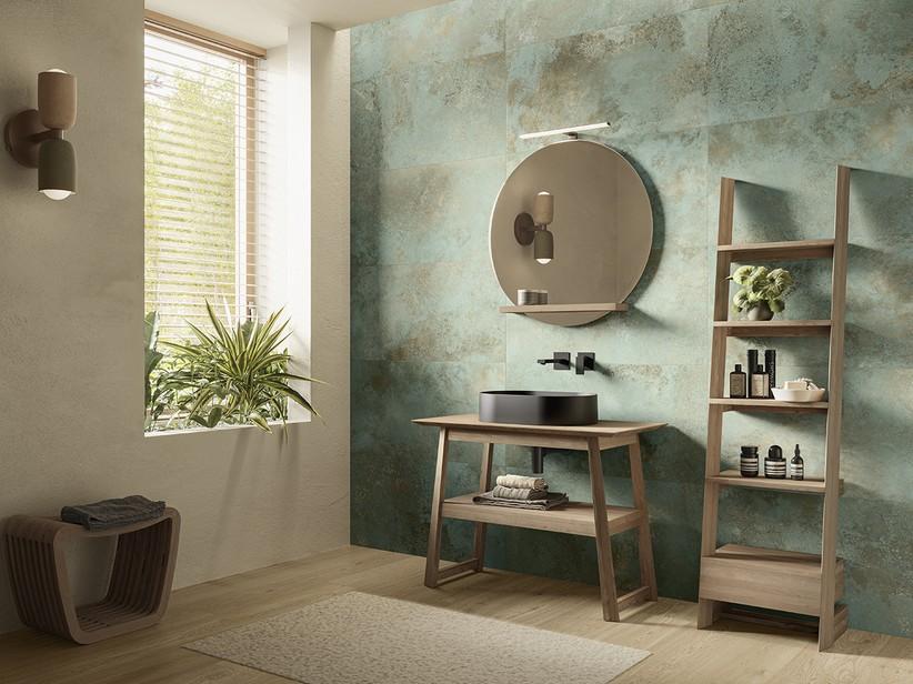 Meuble de salle de bains Kyoto 100 cm base pour vasque à poser Teck naturel | IperCeramica