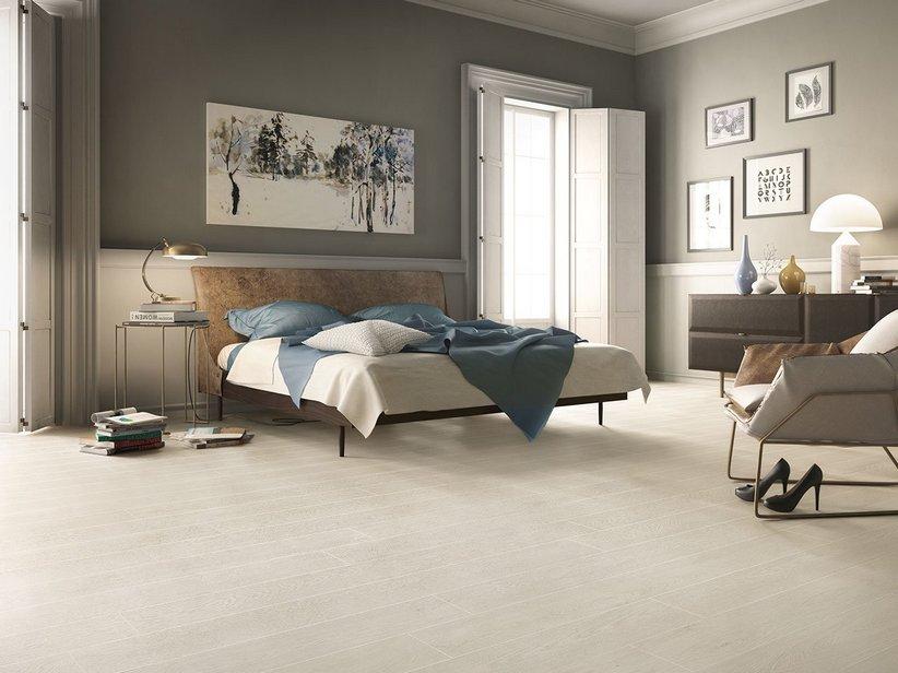 Sol stratifié Synchrome Davos bois blanc Ac4 | IperCeramica