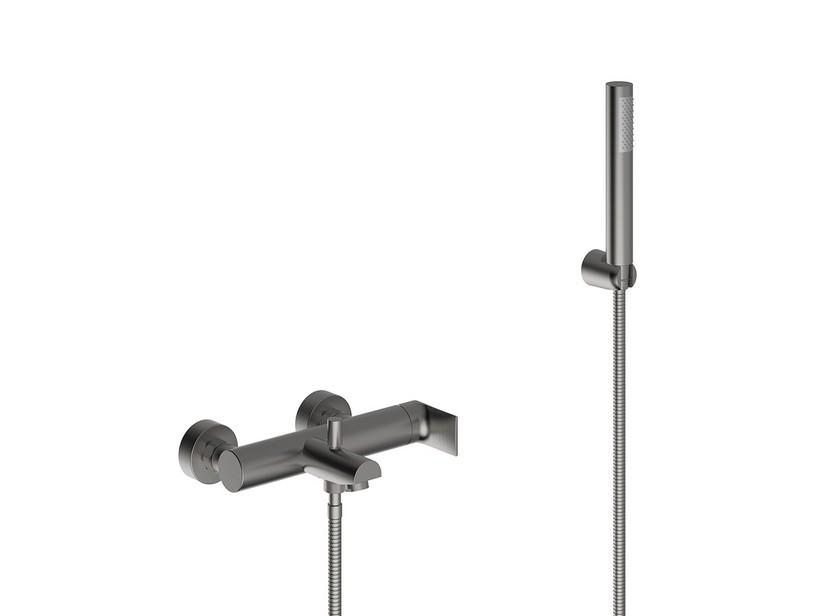 Mitigeur pour baignoire Miami équipé nickel brossé | IperCeramica