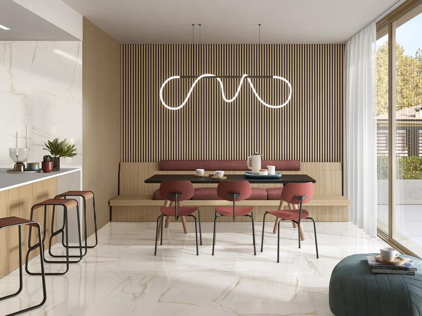 Panneau décoratif Mikado Natural 520x1500 tasseaux de bois clair | IperCeramica