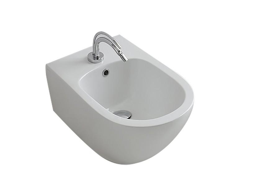Bidet suspendu Aquatech 55,5 blanc brillant | IperCeramica