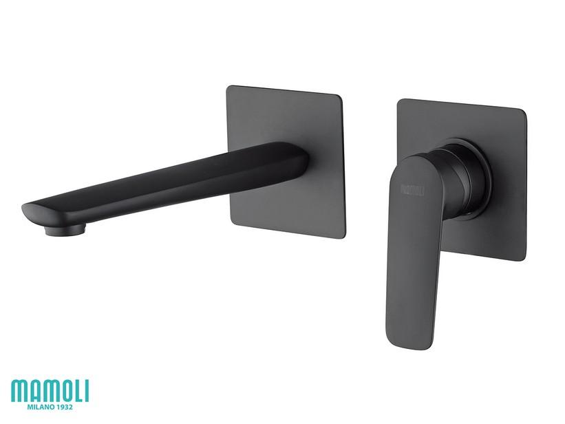 Mitigeur mural Cecilia pour lavabo sans bonde noir mat | IperCeramica