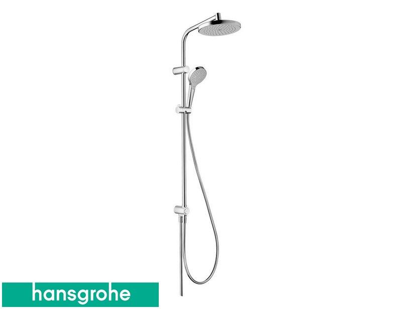 Colonne de douche My Select 220 Hansgrohe avec inverseur et pomme haute de douche ronde chrome | IperCeramica