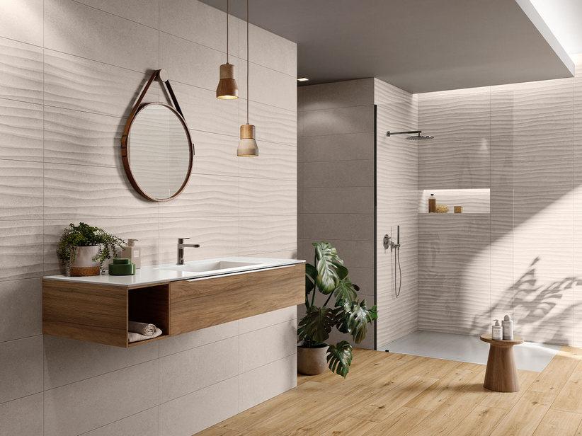 Carrelage mural Mystone Grey 25x75 effet pierre gris - 2ème choix | IperCeramica