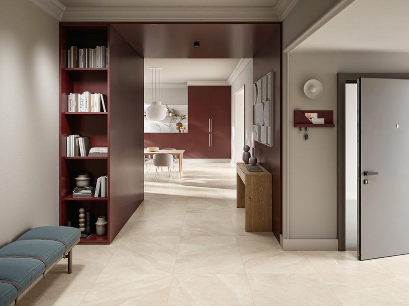 Carrelage Namibia Sand 60x120 grès cérame effet pierre ardoise beige | IperCeramica