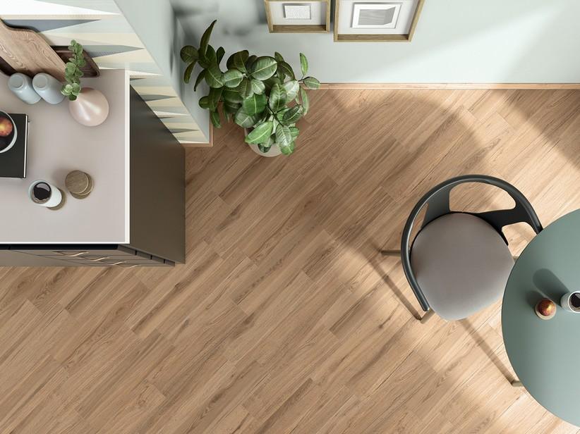 Carrelage Nebraska Natural 15,2x60,5 grès cérame effet chêne doré | IperCeramica