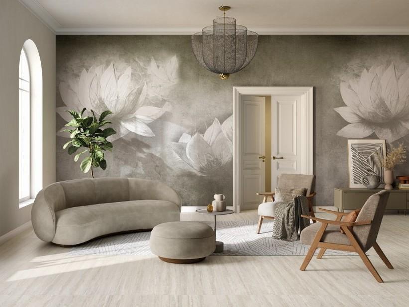 Papier Peint Floral - Ninfea | IperCeramica
