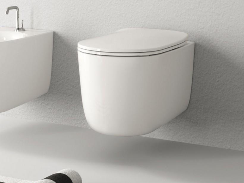 WC suspendu sans bride Nolita blanc brillant | IperCeramica