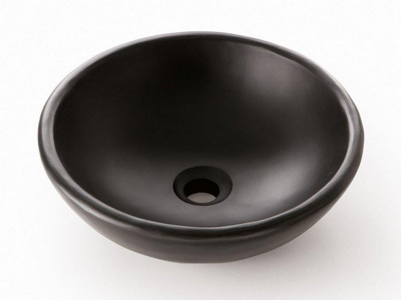 Vasque à poser Norma en résine mate noire Africa | IperCeramica