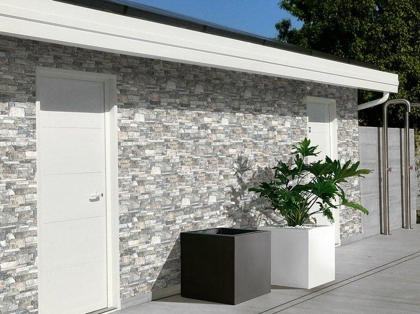 Carrelage Nuraghe Grigio 16x40 grès cérame effet mur en pierre gris | IperCeramica