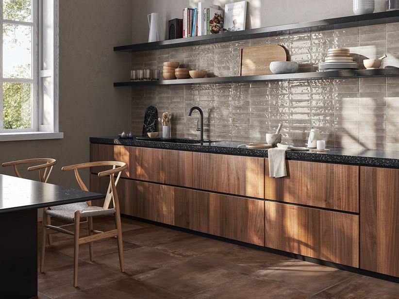 Carrelage Oxyde Corten 60x60 grès cérame effet métal rouillé | IperCeramica