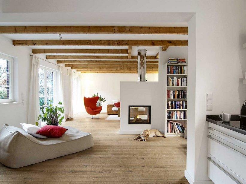 Parquet contrecollé en chêne rustique cendre raboté - Memory Cinder | IperCeramica