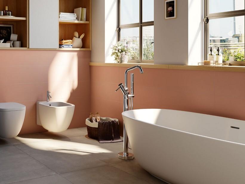 Carrelage mural Myway Phard 25x75 rose poudré | IperCeramica