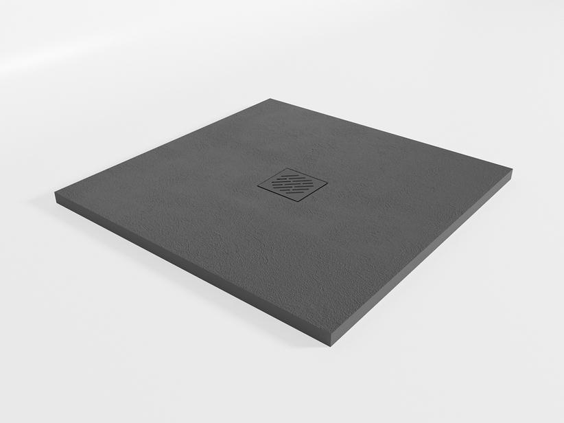 Receveur de douche Cosmos 90x90 résine anthracite | IperCeramica