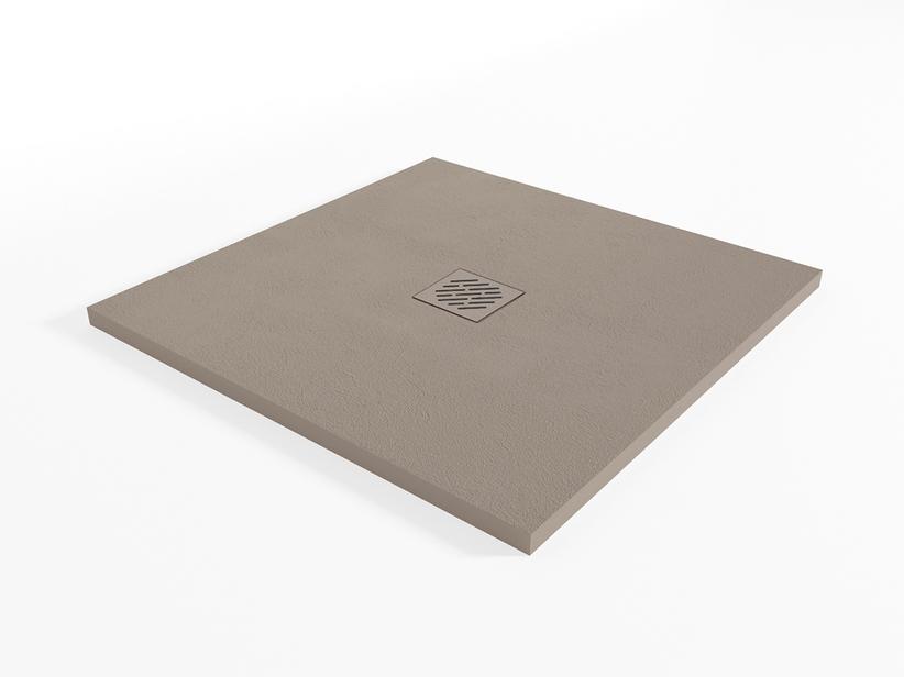 Receveur de douche Cosmos 90x90 résine taupe | IperCeramica