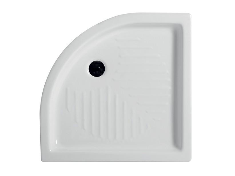 Receveur de douche Dai 90x90 H10 cm semi-circulaire céramique blanche | IperCeramica