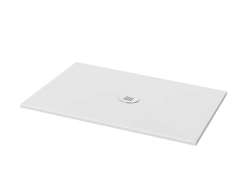 Receveur de douche Paper 90x90 H2 cm en céramique blanc coton mat | IperCeramica