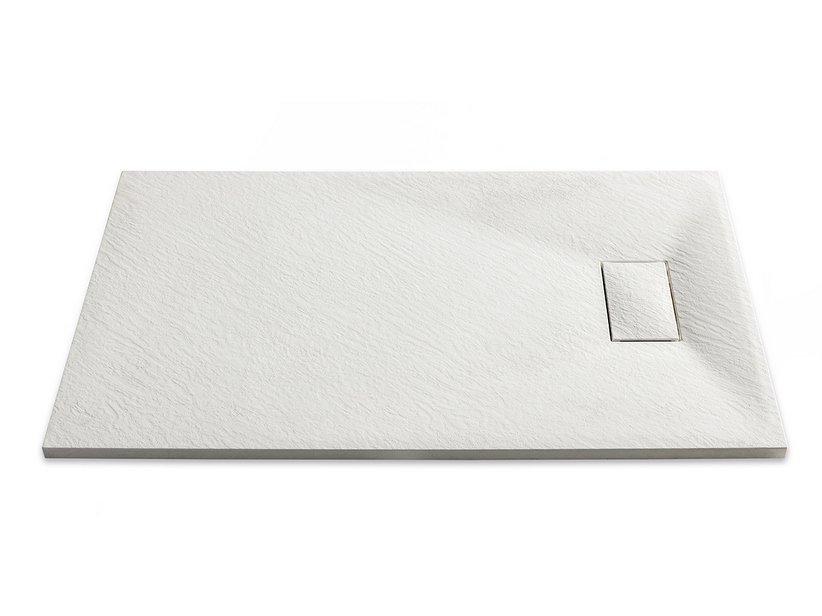 Receveur de douche Stone 80x100 h3,5 résine blanc | IperCeramica