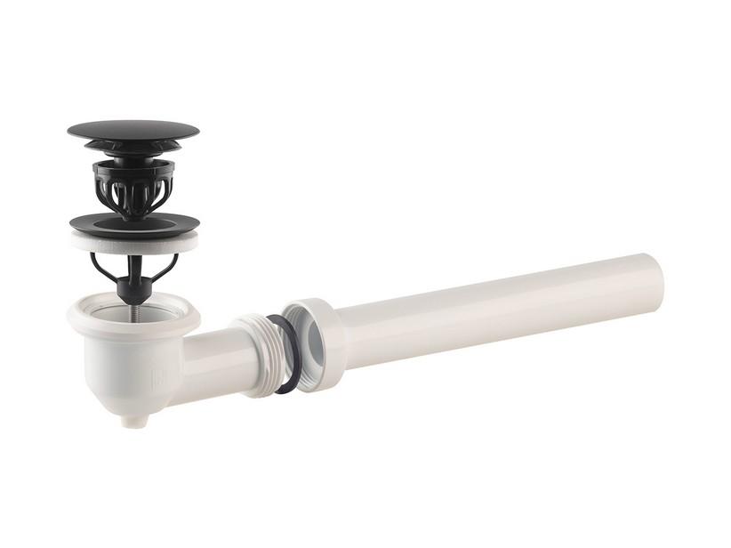 Bonde Nano click clack h40 mm avec et sans trop plein noir mat | IperCeramica