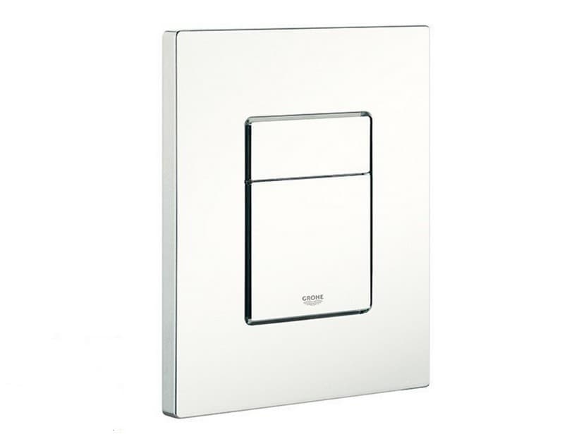 Plaque de commande WC Grohe Even 2 touches blanche | IperCeramica